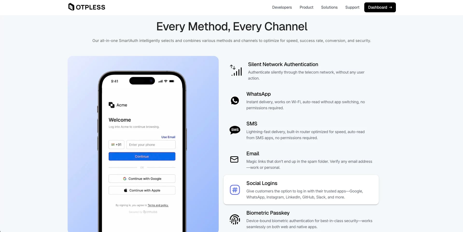 OTPless case study by CodeLamda