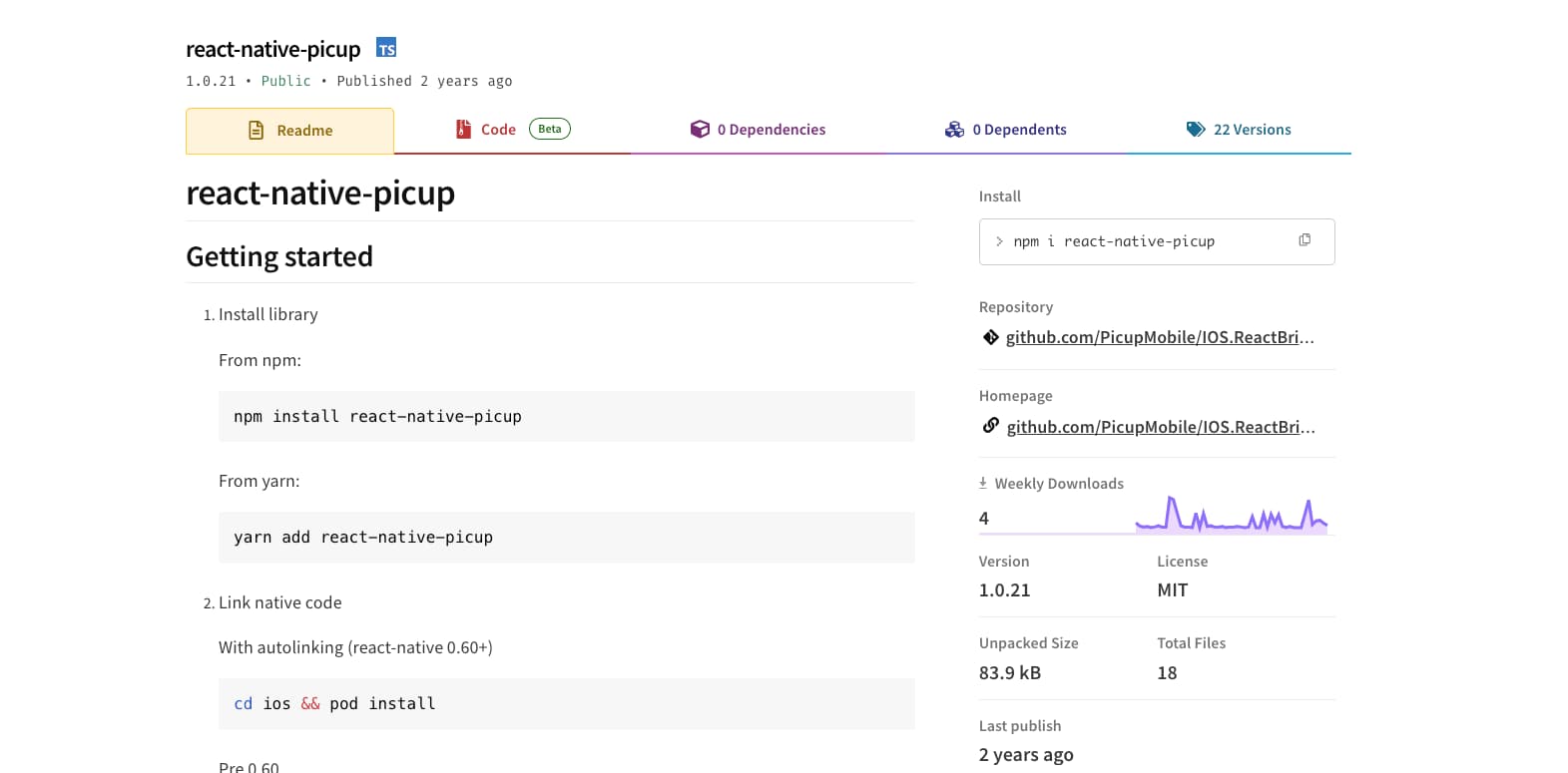 React Native Picup case study by CodeLamda